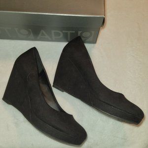 Apt 9 Black Wedge Heels